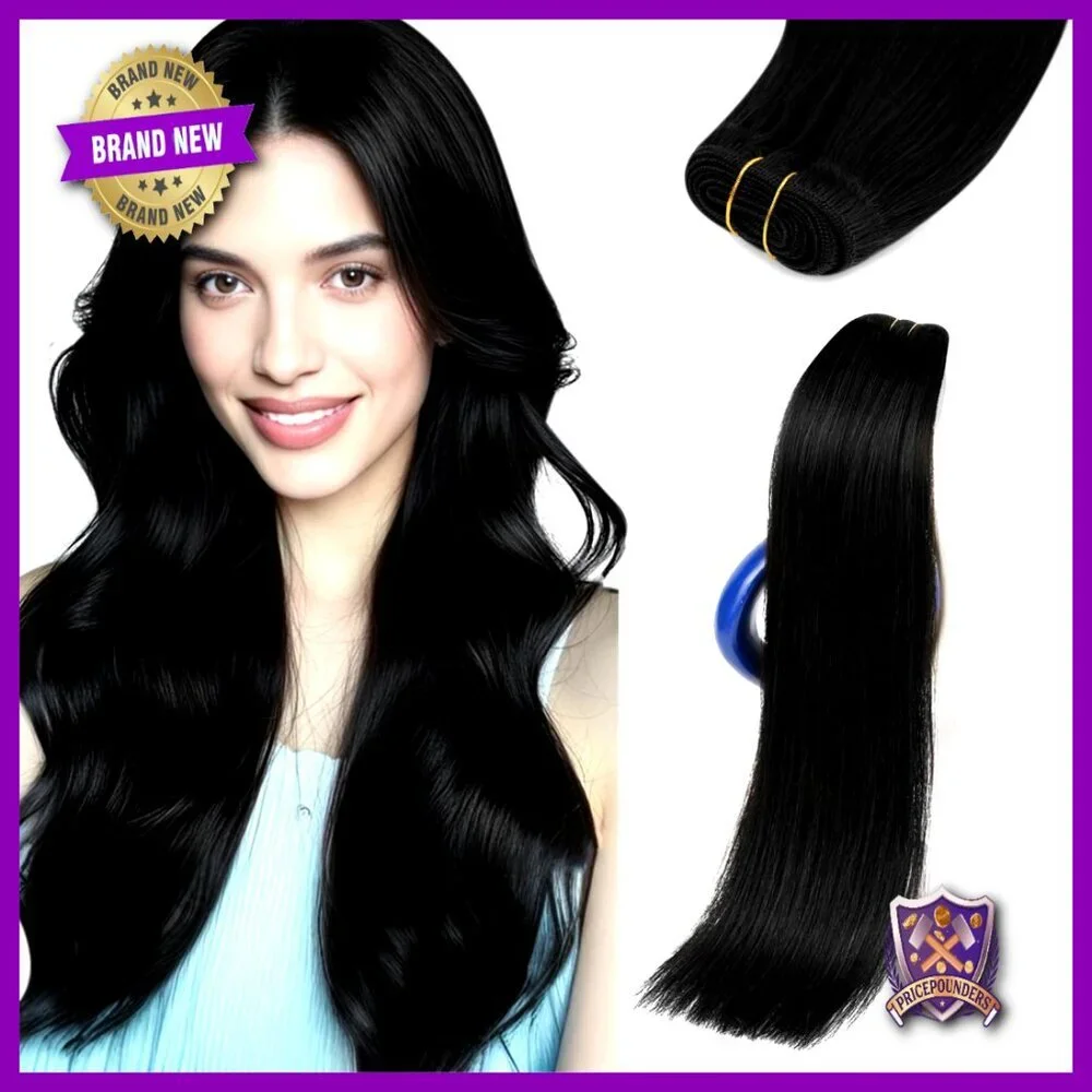 22 Inch Real Human Hair Extensions Weft 100g Sew In Long